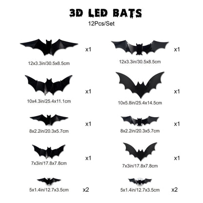 3D Bat Light Decorations