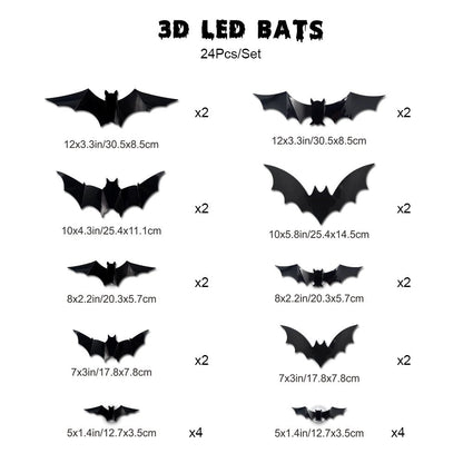 3D Bat Light Decorations