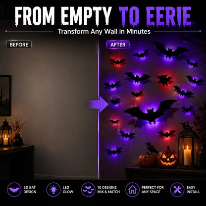 3D Bat Light Decorations